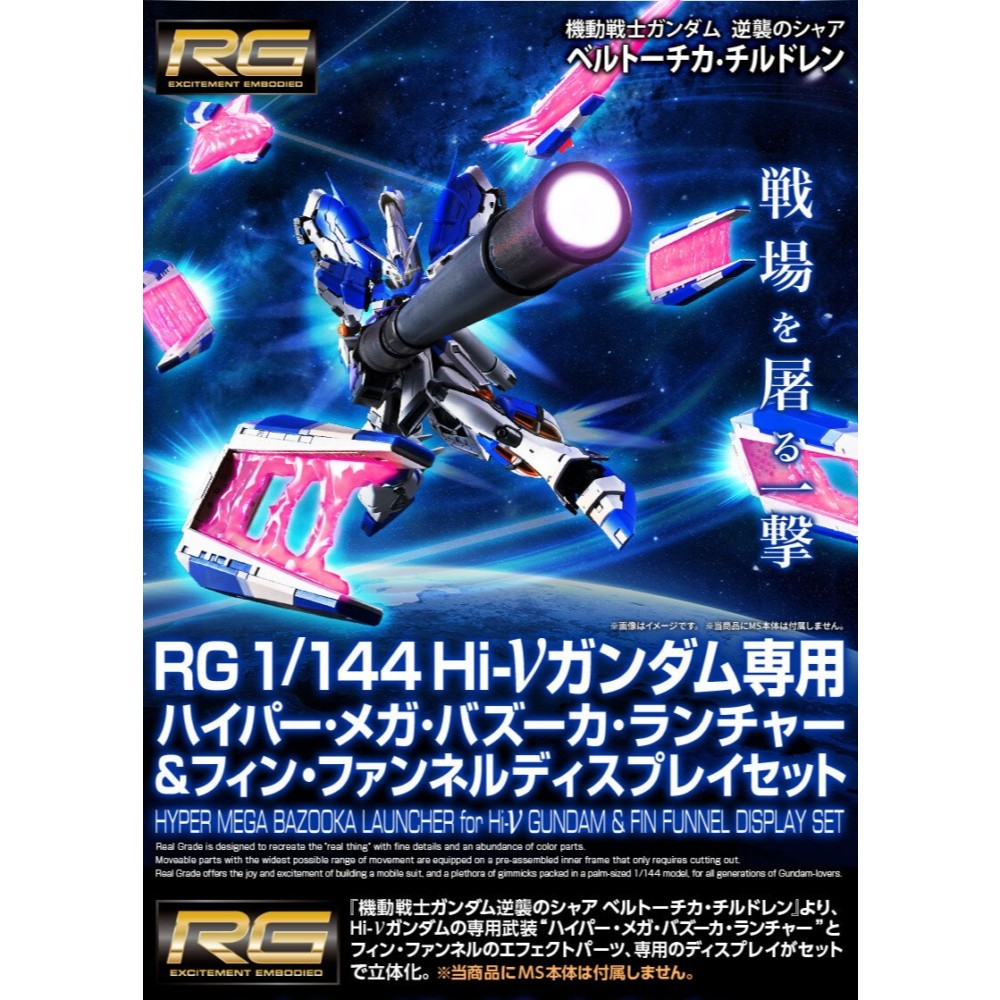 < Pre-Order> RG 1/144 νGundam Fin Funnel Effect Set <Dec 2025>
