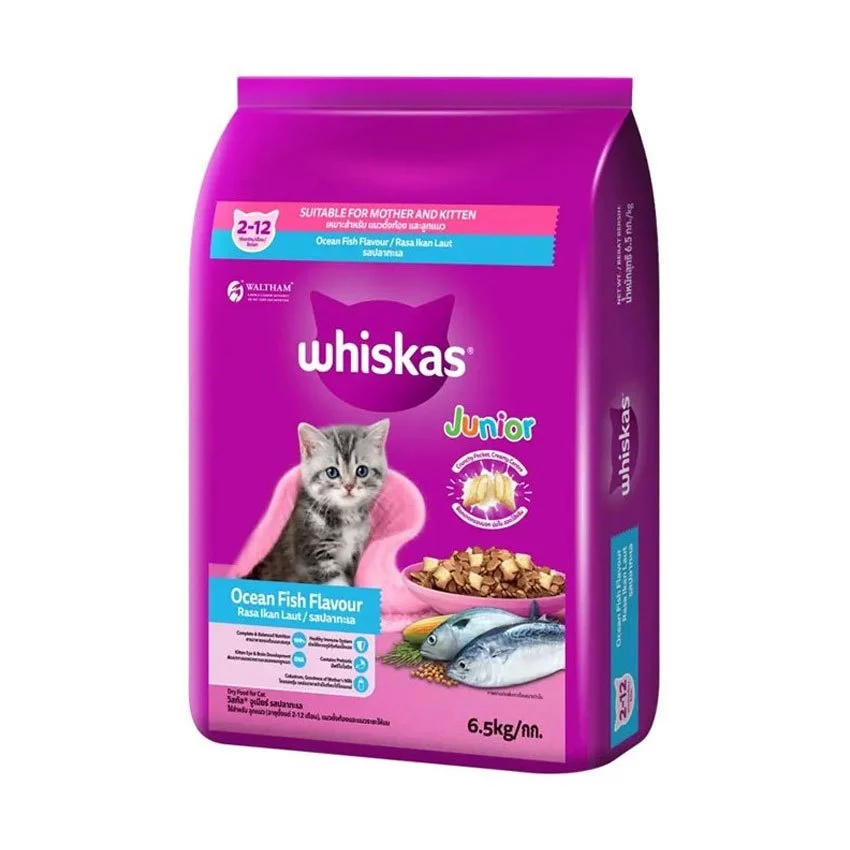 Whiskas Pockets อาหารแมวเม็ด 6.5-7 กก. thumbnail 6