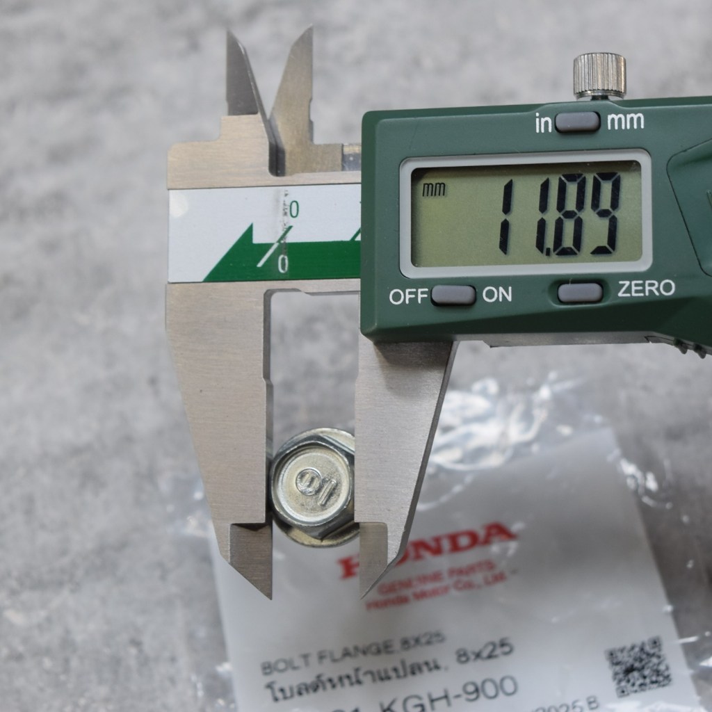 โบ้ลท์หน้าแปลน (น๊อตตัวผู้) 8x25 แท้ศูนย์ฮอนด้า ราคา/1ชิ้น 90131-KGH-900 - รูปที่ 4