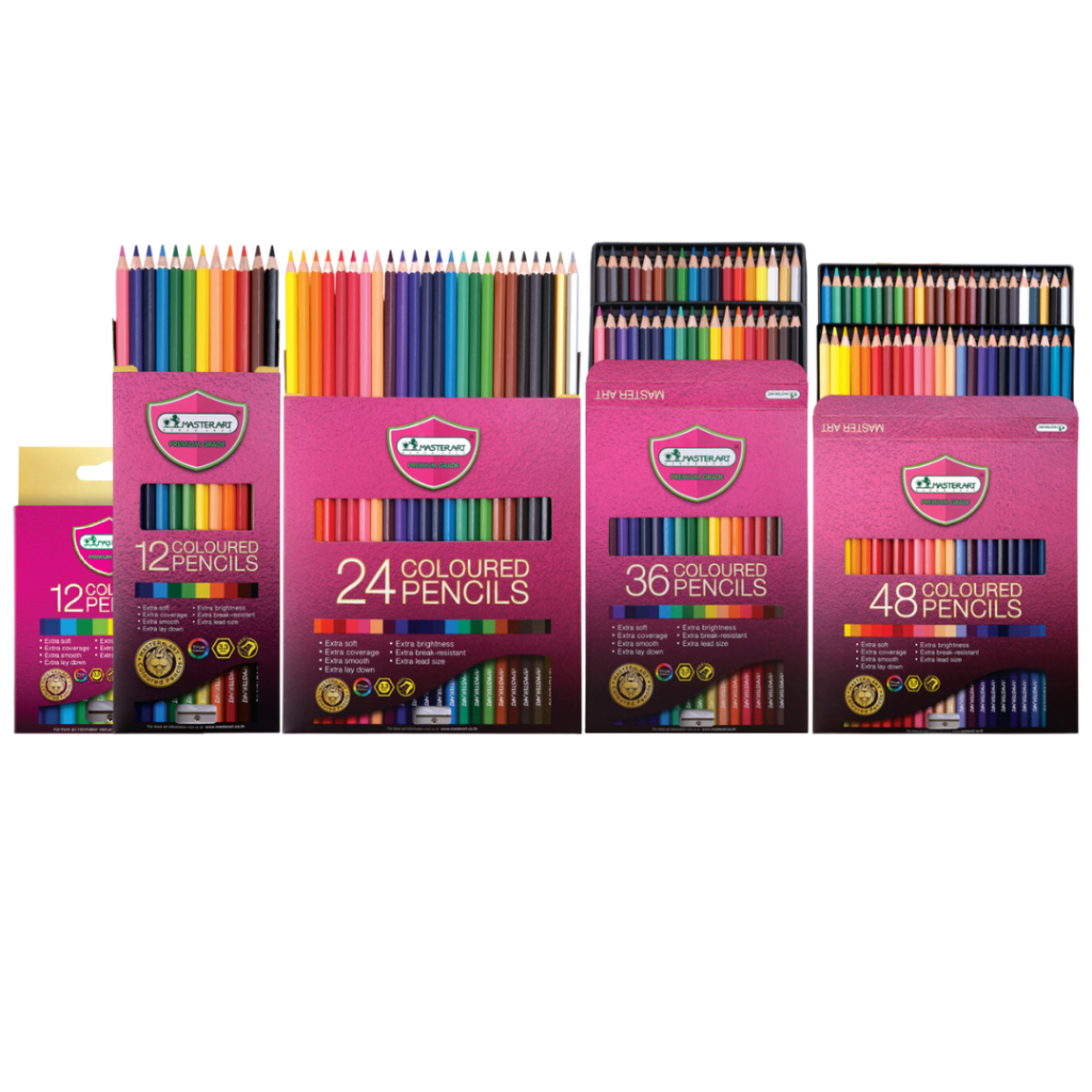 Master Art มาสเตอร์อาร์ต ดินสอสีไม้ ชนิดแท่งยาว รุ่น Premium Grade 12 - 48 สี Set 1 - รูปที่ 5