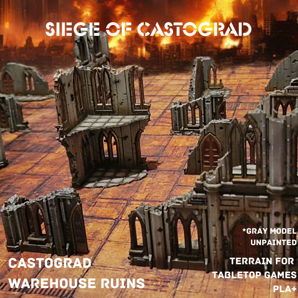Castograd Warehouse Ruins – Terrain for Tabletop War Game ราคา ถูกที่สุด ดีลบีเคเค แกลเลอรีภาพที่ 3