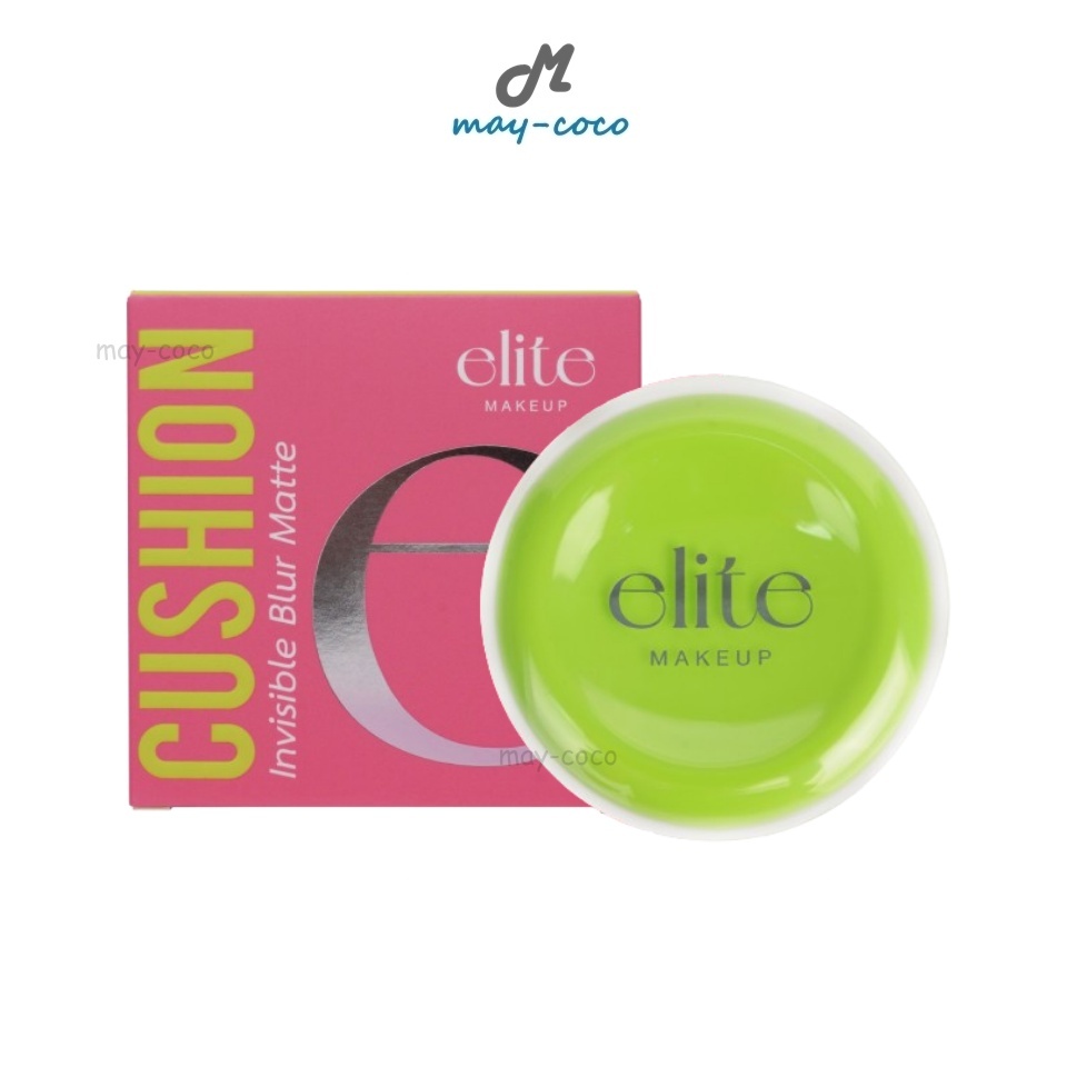 ถูก/แท้/มีไลฟ์ คุชชั่น คูชั่น Elite Care Invisible Blur Matte Cushion อีลีท แคร์ คุชชั่นเบลอผิว ปกปิด เนื้อกึ่งแมทท์
