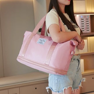กระเป๋าเดินทางพับได้สำหรับผู้หญิง ความจุขนาดใหญ่ พกพาสะดวก น้ำหนักเบา กระเป๋าสำหรับเตรียมคลอด กระเป๋าเก็บของ เดินทางระยะ