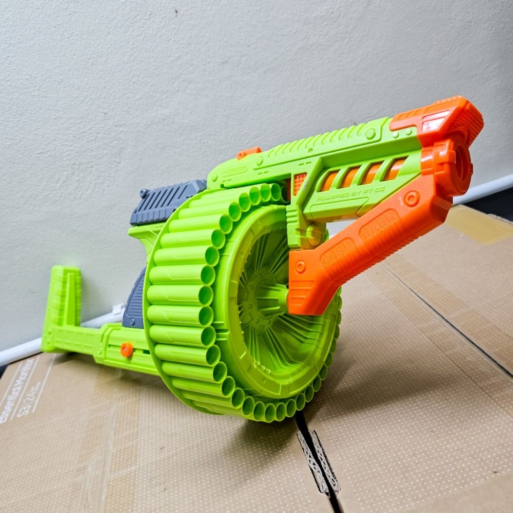 สีใหม่หาโครตยาก DART ZONE® Nitroshot Magnum X2 Superdrum Dart Blaster มือสองแท้ มีรับประกันสินค้า