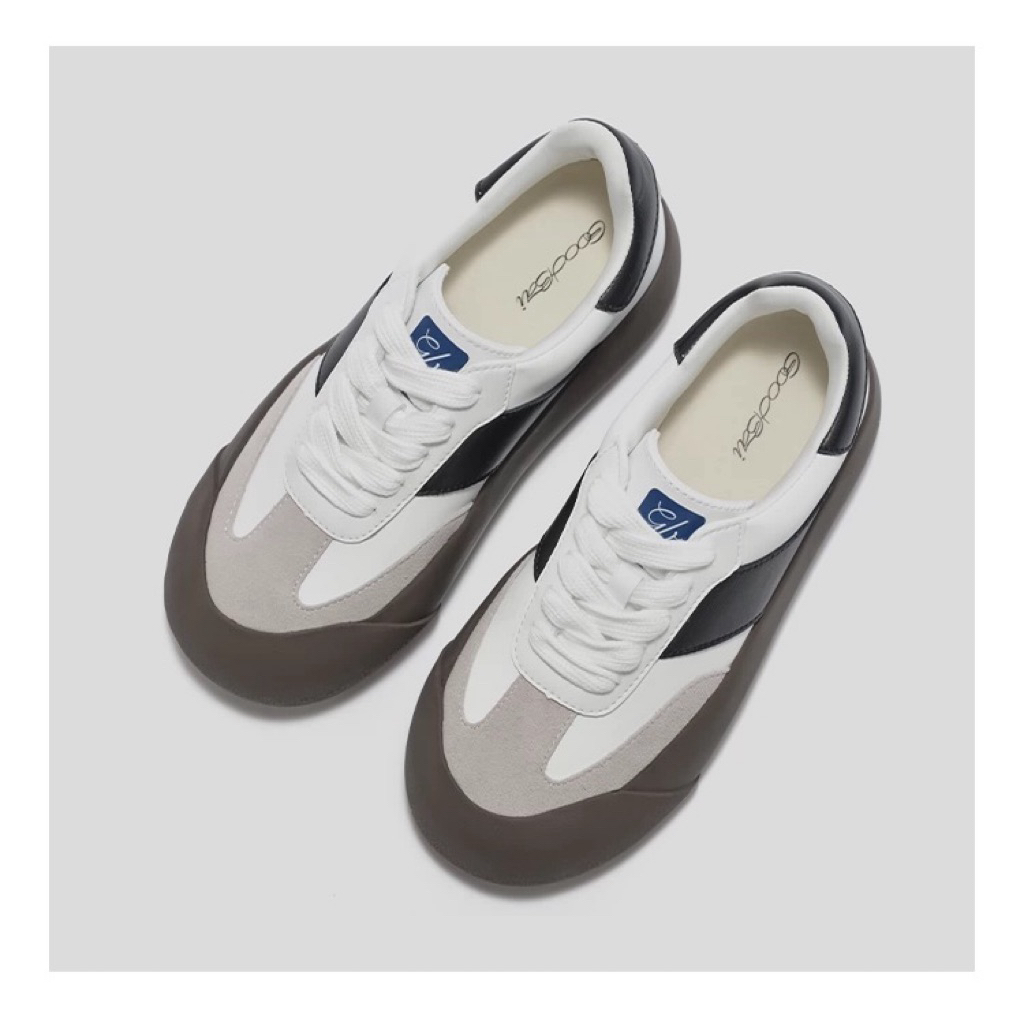 รองเท้า GOODBAI รุ่น DUM DUM รองเท้าผ้าใบทรงเตี้ย พื้นหนา สไตล์ลำลอง