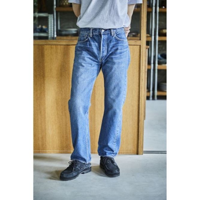 กางเกงยีนส์ผ้าฟอก Orslow 105 Short Length Standard Selvedge Denim 2 Year Wash 01-1050SL-84