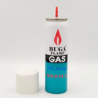 แก๊สกระป๋องสำหรับเติมไฟแช็ค BUGA FLAME GAS ขนาด 50 ml.