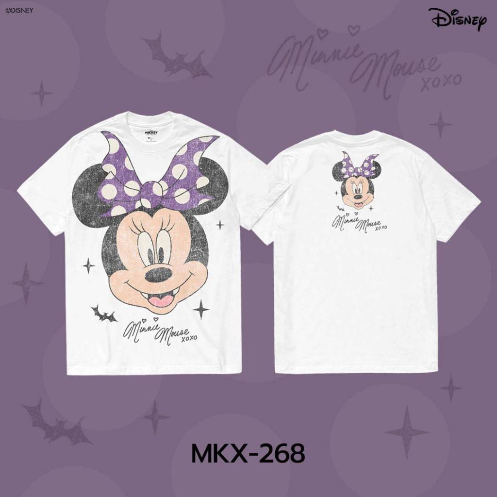 Power 7 Shop เสื้อยืดการ์ตูน “มินนี่ เมาส์” คอลเลคชั่น “Halloween” ลิขสิทธ์แท้ DISNEY(MKX-268) ราคา ถูกที่สุด ดีลบีเคเค