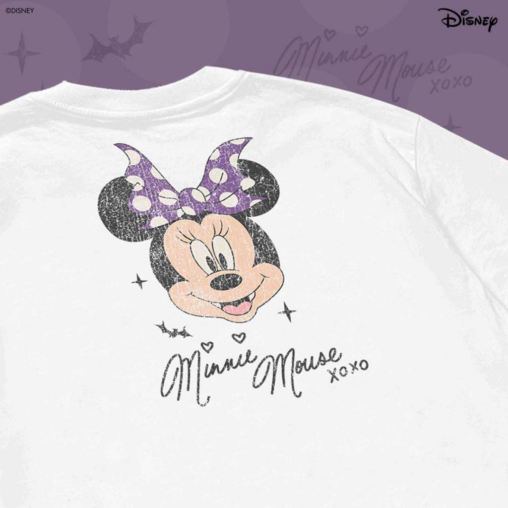 Power 7 Shop เสื้อยืดการ์ตูน “มินนี่ เมาส์” คอลเลคชั่น “Halloween” ลิขสิทธ์แท้ DISNEY(MKX-268) ราคา ถูกที่สุด ดีลบีเคเค แกลเลอรีภาพที่ 5