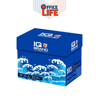 !!จำกัด 5 รีม / บิล !! IQ Brand (ไอคิว) กระดาษถ่ายเอกสาร กระดาษ A4 หนา70 แกรม ห่อสีฟ้า ( 1 รีม / 500 แผ่น )