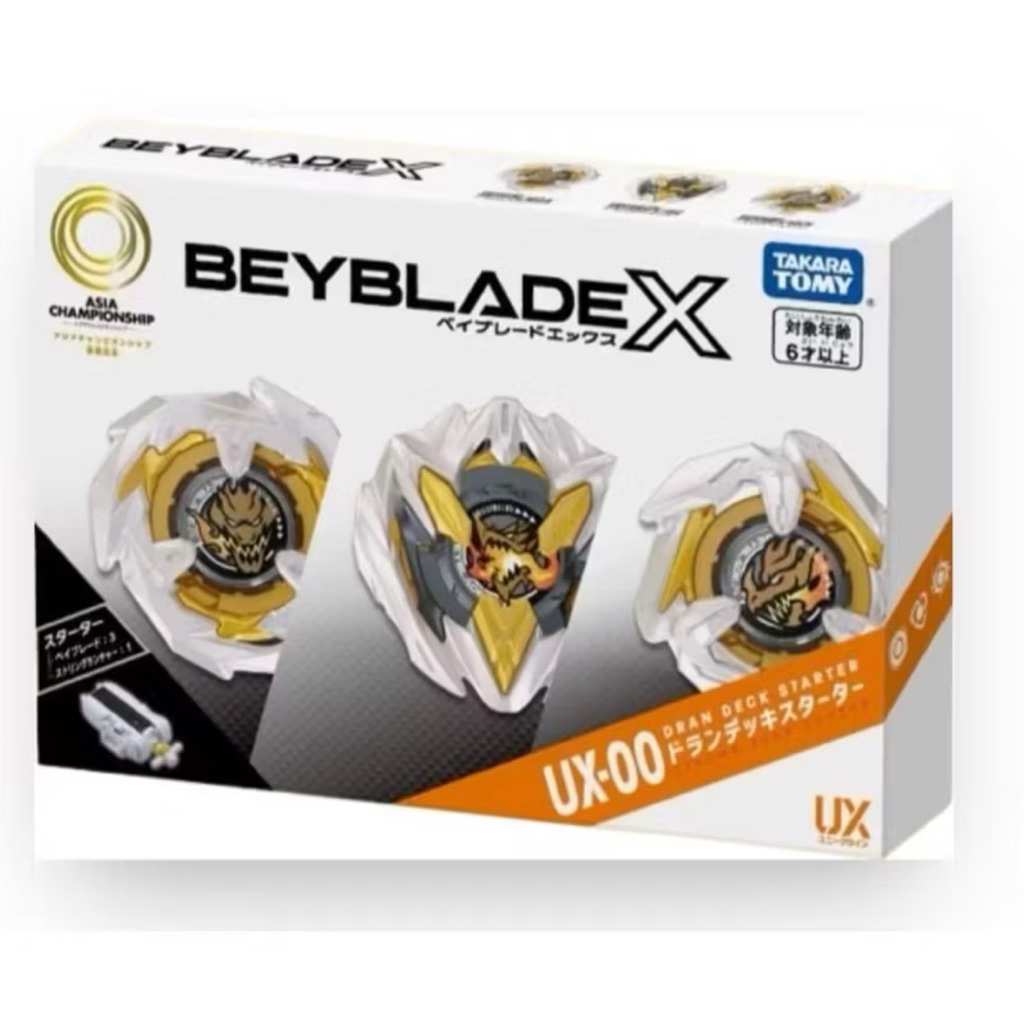 [ของแท้พร้อมส่ง ] Takara tomy Beyblade X Dranbuster จากกล่องUX-00 Dran Deck Starter