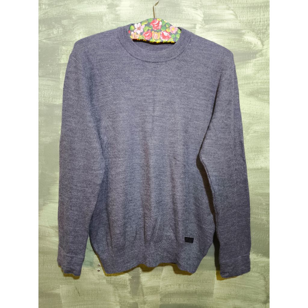 BLACK LABEL CRESTBRIDGE Grey Black Sweater Size LL