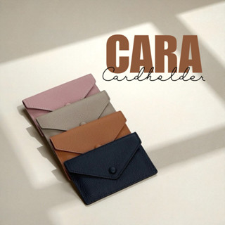 กระเป๋าใส่บัตร หนังแท้ Cara : 4 สี