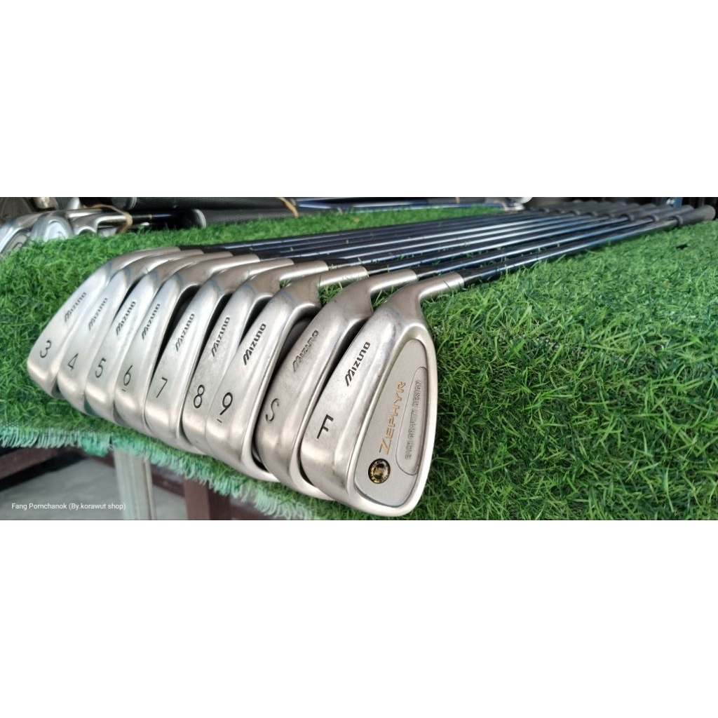 ไม้กอล์ฟมือสอง ชุดเหล็ก Mizuno Zephyrมีเหล็ก 3-4-5-6-7-8-9-*-F-S (ขาด P),FLEX-R ก้านกราไฟต์