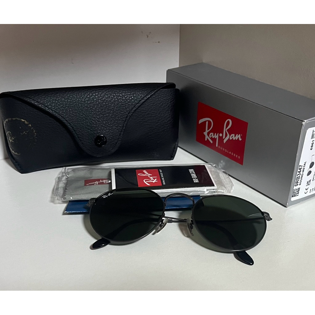 มือสอง แว่นกันแดด rayban 3447 ของแท้