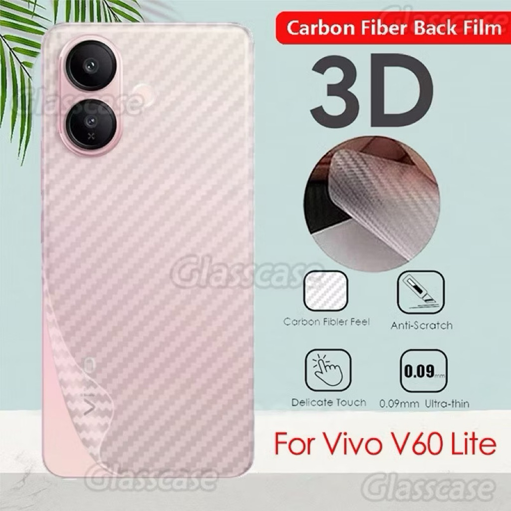 ส่งจากไทย ฟิล์มหลัง สำหรับ Vivo V60Lite V60 V50Lite V50 V40 V40Pro ฟิล์มลายเคฟล่าคาร์บอนไฟเบอร์แบบด้