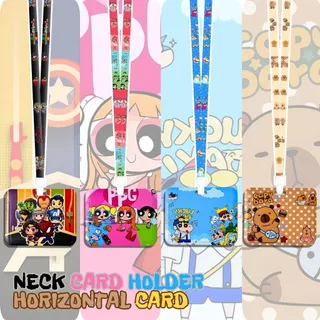 🇳🇱💝ที่ใส่บัตรแนวนอน 🇳🇱💝บัตรนักเรียน กรอบบัตร ซองใส่บัตรพนักงาน กรอบ ร้อมสาย ลายการ์ตูน แนวตั้ง พลาสติกอย่างดี เฟรมการ์ด