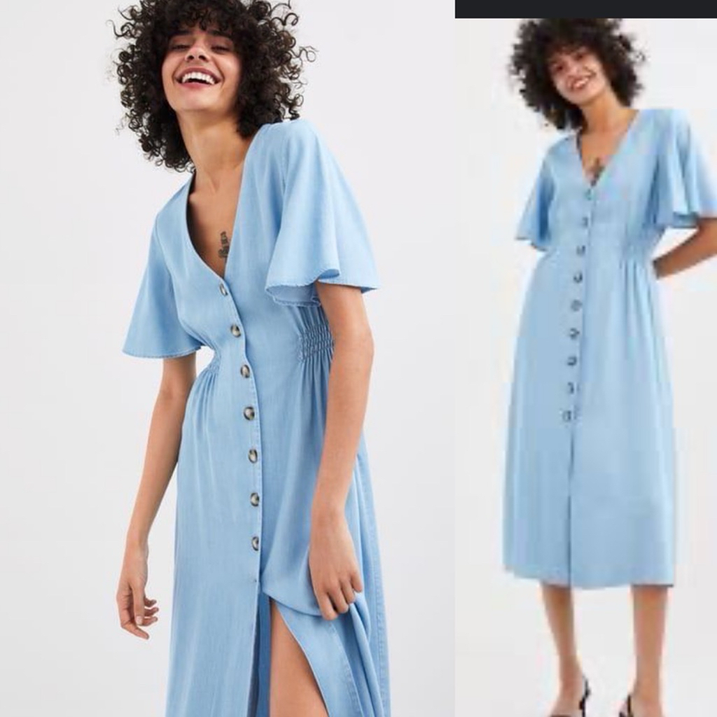 Zara Dress Blue ไซส์L