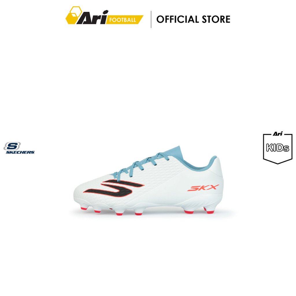 SKECHERS SKX 2.0 JR MG - WHITE (252160L-WTQP) รองเท้าฟุตบอล เด็ก สเก็ตเชอร์ส SKX 2.0 สีขาว