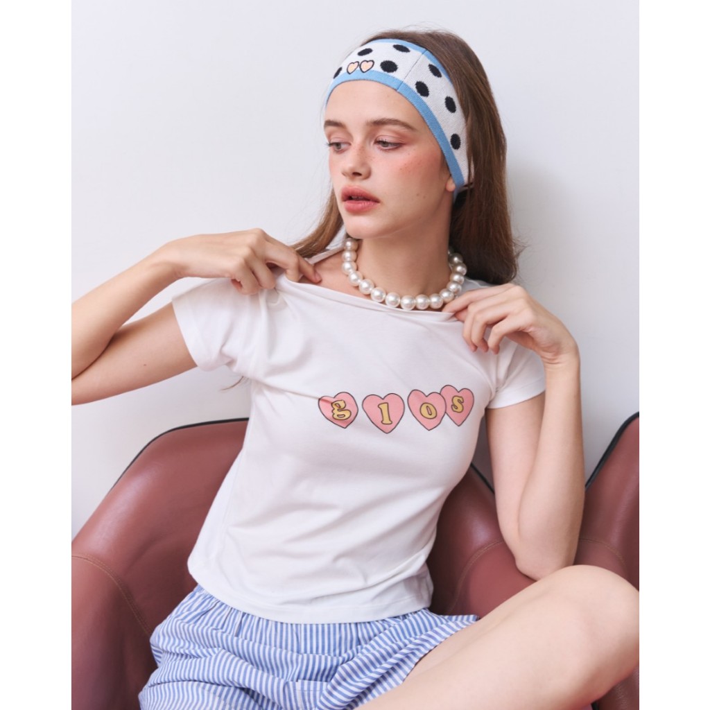 GLOSSIBLE.CO GLOSS HEART CLUB SHIRT
