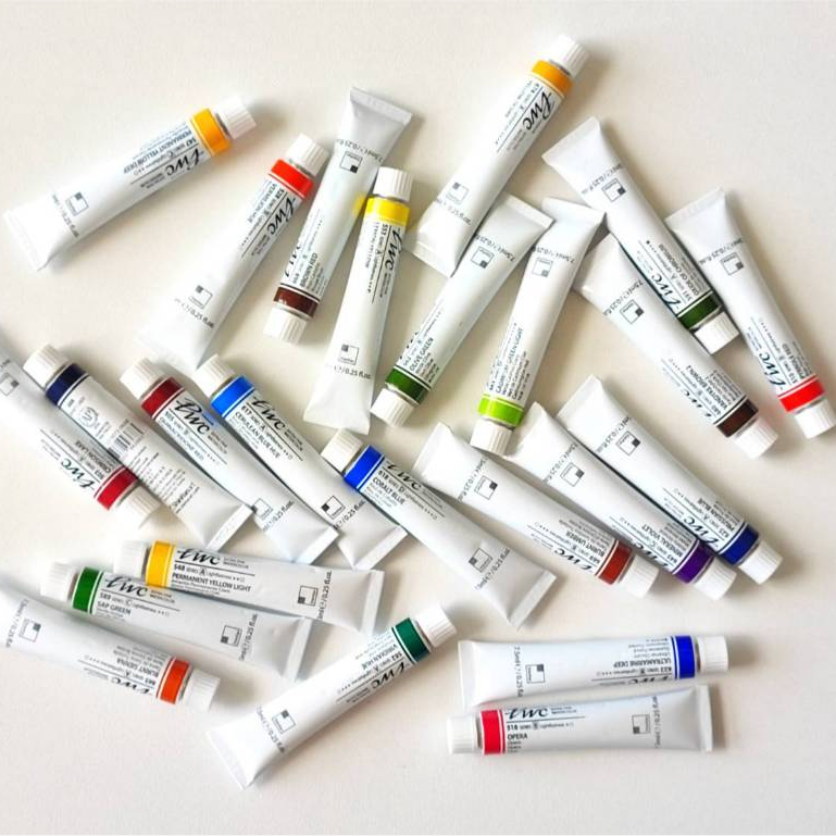 ShinHan PWC 7.5ml Tube Series B (S1213072) / สีน้ำเกรด Premium Artist 7.5ml แบรนด์ ShinHan ประเทศเกา