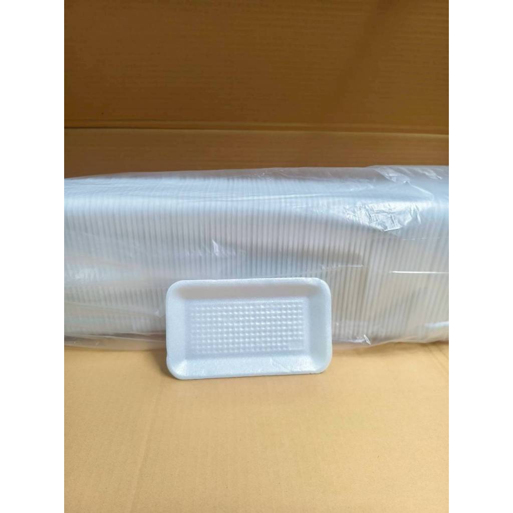ถาดโฟม เบอร์ 103 ขนาด 9.5x16.5x1cm. สีขาว (90ชิ้น/แถว) ซื้อขั้นต่ำ 2 แพ็ค