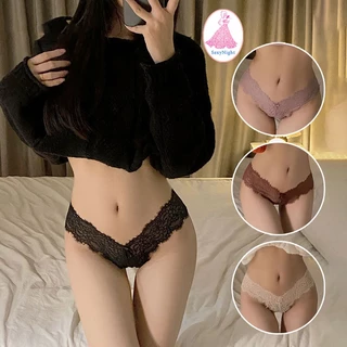 SexyNight💞💞สไตล์ฝรั่งเศส กางเกงชั้นในลูกไม้ sexy กางเกงชั้นในเซ็กซี่ ทรงเอวต่ำ มีเสน่ห์ ส่งไวจากไทย