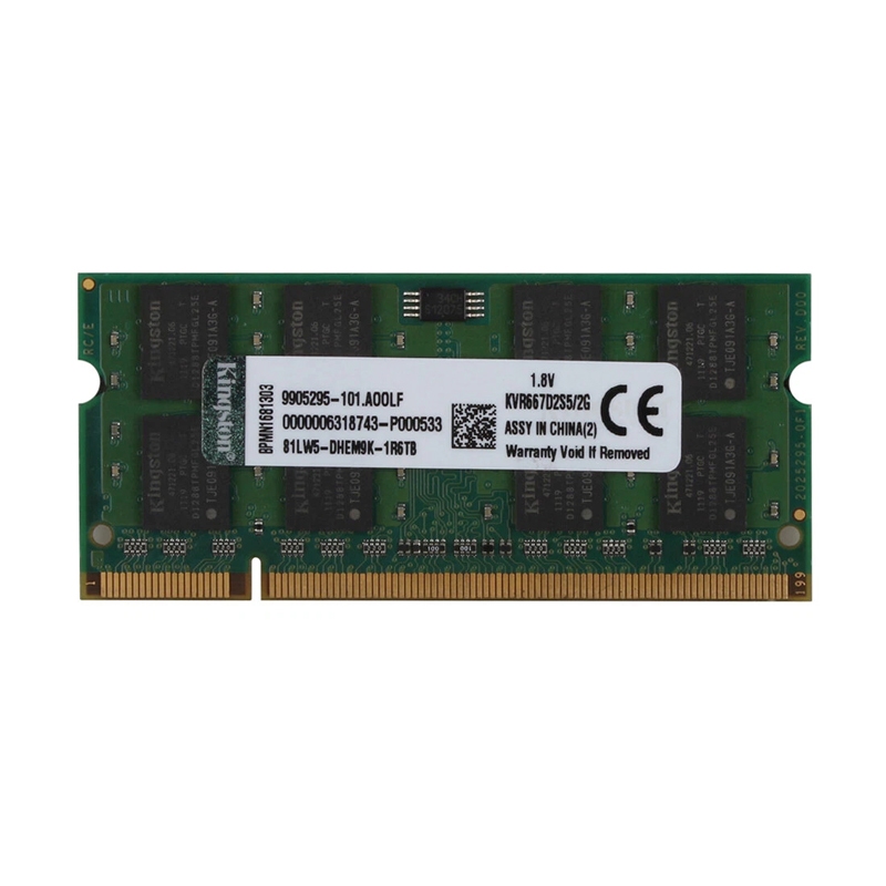 Kingston 2GB DDR2 Bus 667MHz PC2-5300 แรมโน๊ตบุ๊ค(สินค้าใหม่) รับประกัน 2 ปี