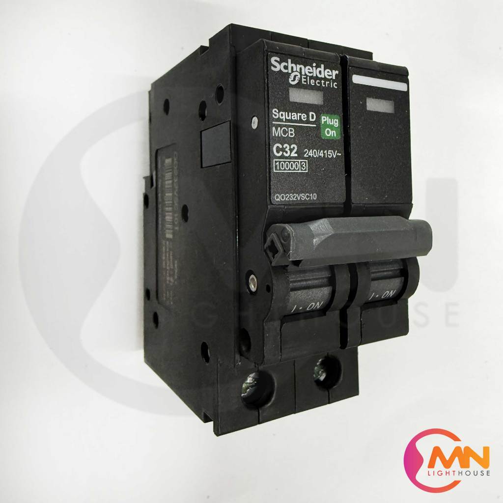 เมนเซอร์กิตเบรกเกอร์ 2P 32A Squar-D รุ่น QO232VSC10T (1ตัว)