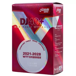 ลูกปิงปอง DHS 3 ดาว DJ40+ 6 ลูก ของแท้ สำหรับแข่งขัน