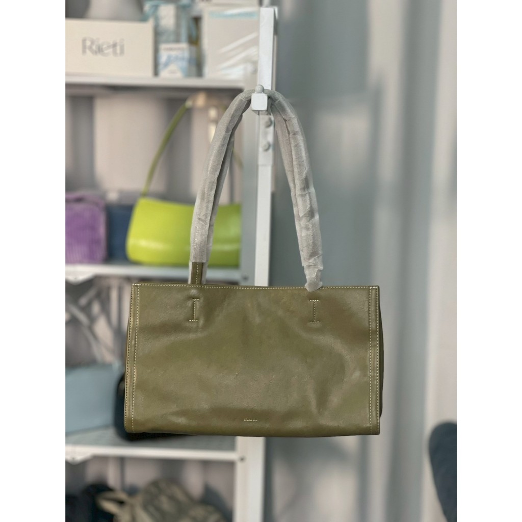 Stand Oil Oblong Bag - 오블롱백 (Black, Cream, Stitch Black, Denim Blue, Basil)