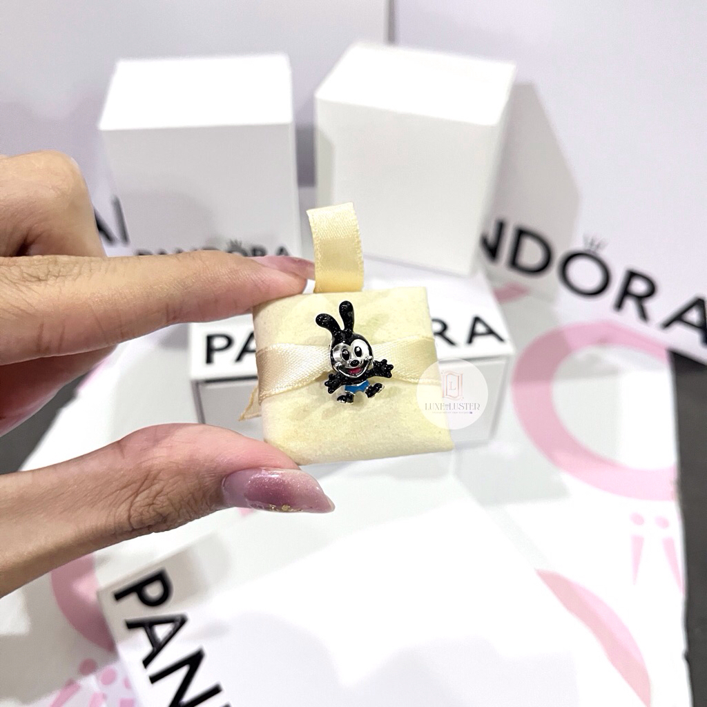 Pandora ของแท้💯disney oswald the lucky rabbit charm พร้อมส่ง🛵แถมอุปกรณ์ครบเซ็ต🩷