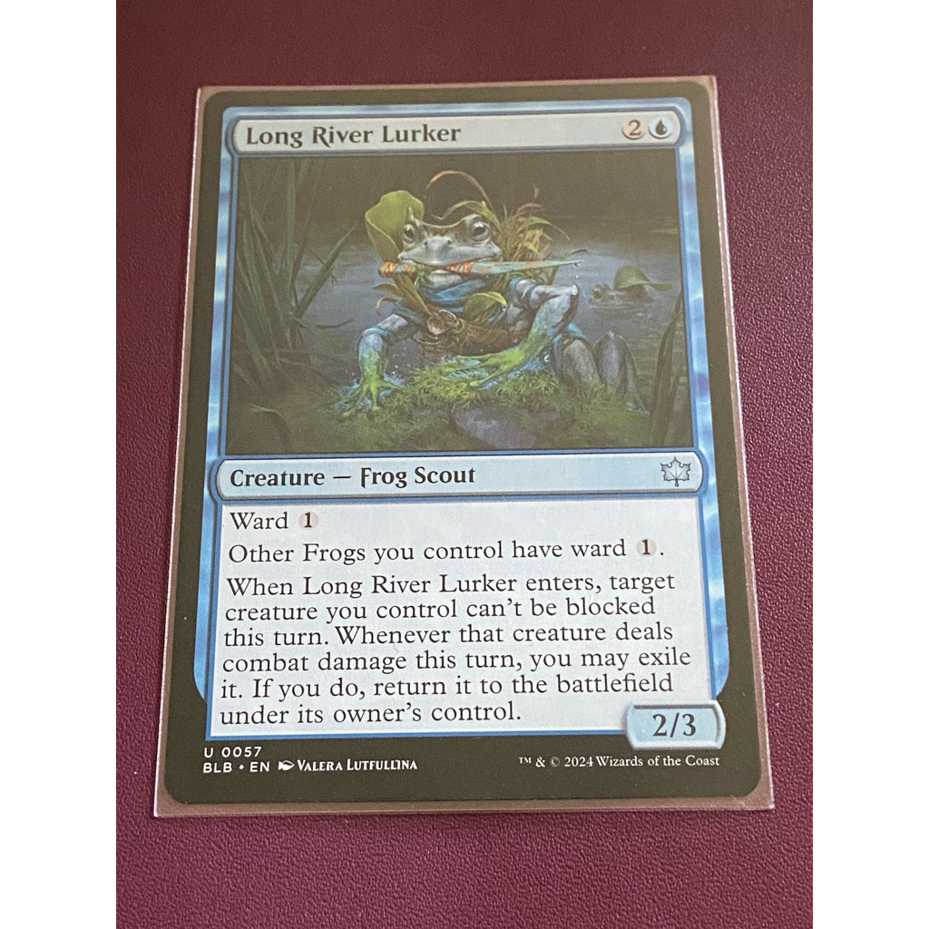 [MTG][BLB] Bloomburrow: Long River Lurker การ์ดแท้ Magic The Gathering