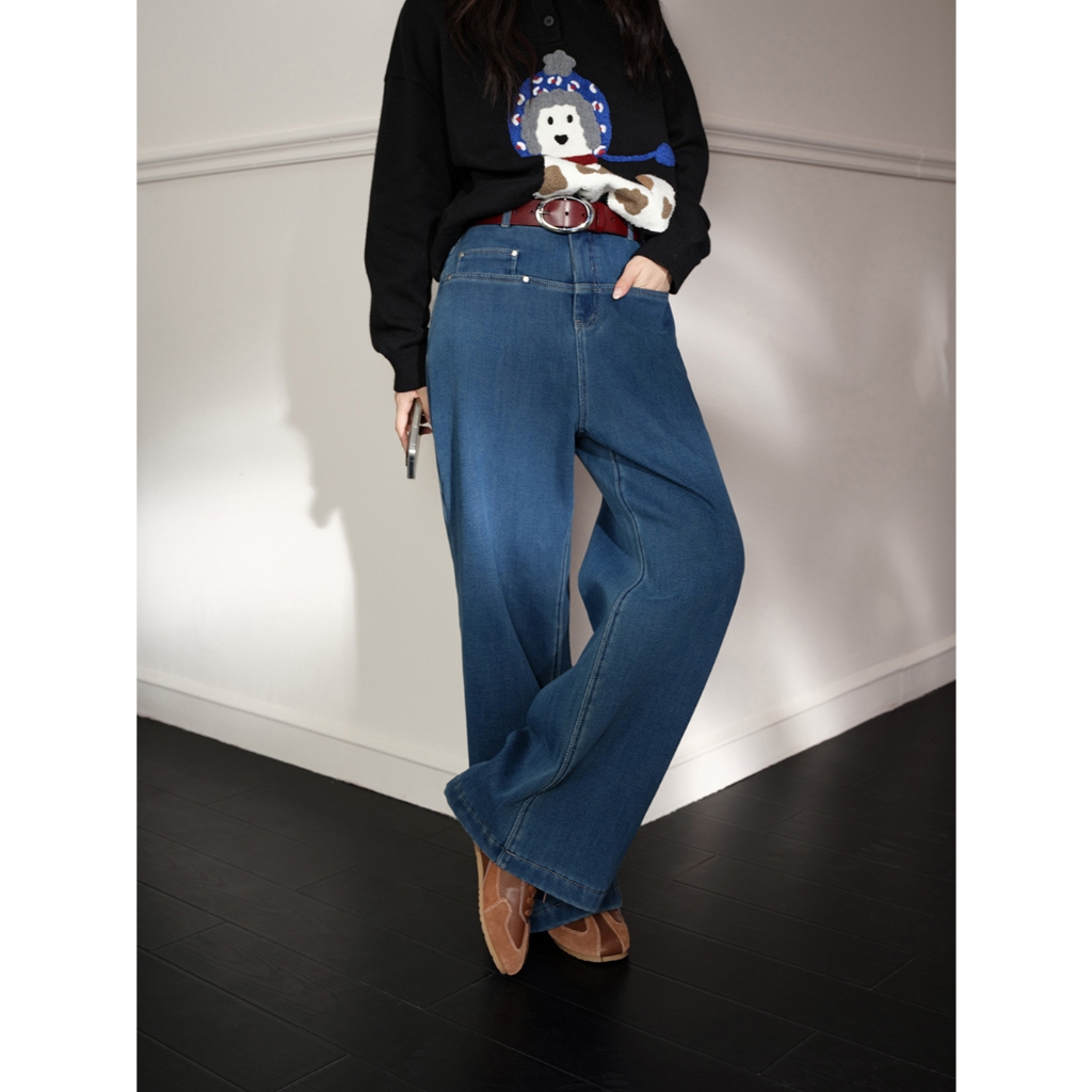 [พร้อมส่ง/Preorder] KUOSE : Fleece Lined Jeans