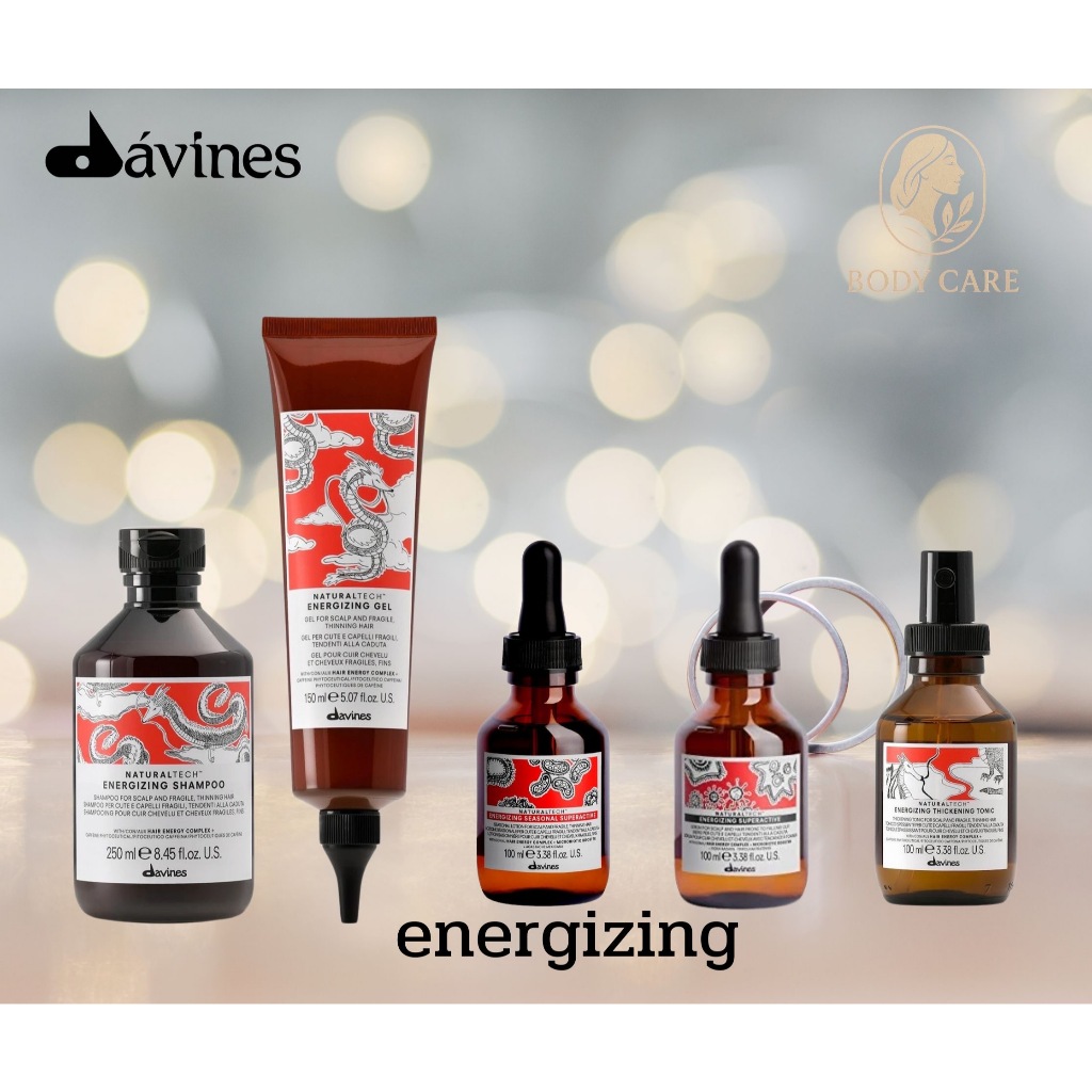 Davines energizing series ผลิตภัณฑ์ดูแลเส้นผมและหนังศรีษะสำหรับผมร่วงง่าย หนังศรีษะอ่อนแอ