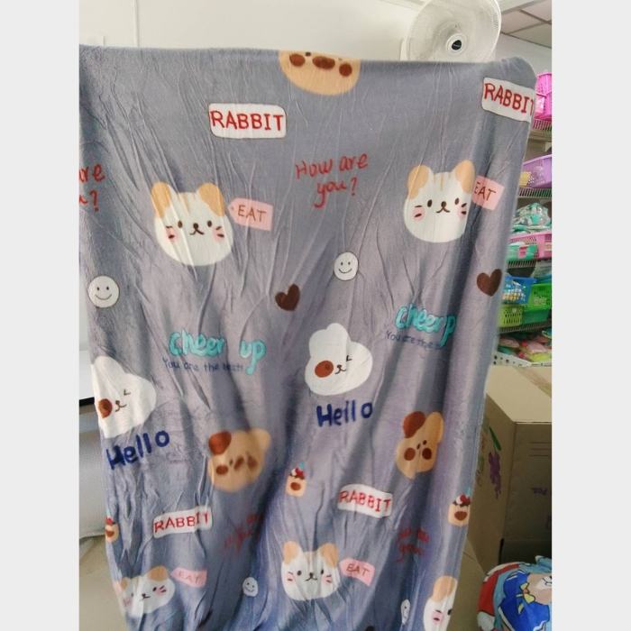 ผ้าห่มนาโน 4 ฟุต ลายการ์ตูน สีสวย เนื้อนุ่ม ไม่ระคายผิว มีลายให้เลือก - รูปที่ 5