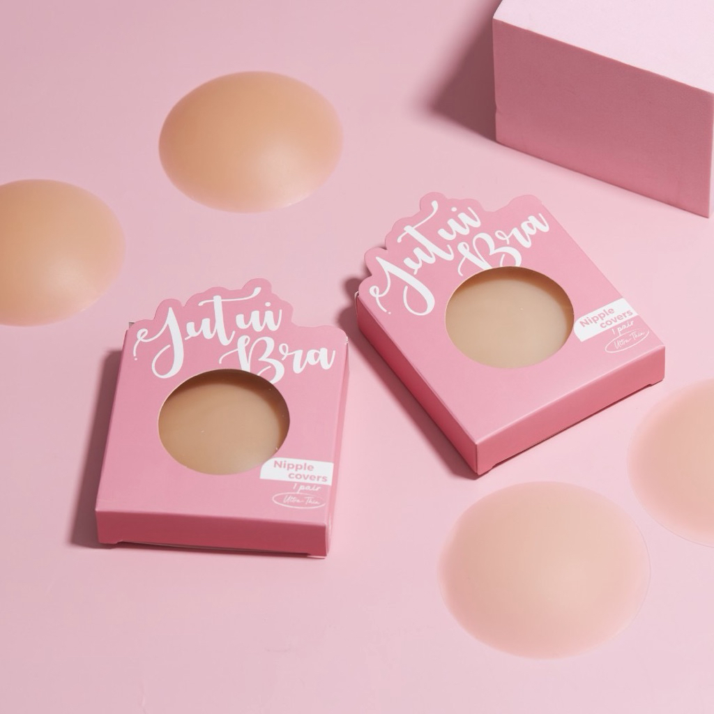 🔥ซิลิโคนปิดหน้าอก(รุ่นมีกาว) NIPPLE COVERS By JUTUI BRA กาวเหนียว A++ เกรดการแพทย์ กันน้ำ กันเหงื่อ