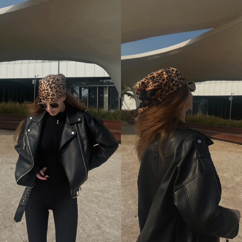 Urban Safari Scarf ผ้าผูกผมลายสัตว์ มีหลายลาย สี่เหลี่ยมจตุรัส 70*70 ซม. พร้อมส่งจากกทม.