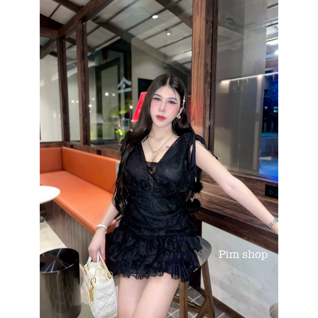 #by2a 💕❤️ꫛꫀꪝ  c o ll e c t i o n ✨💕 คอลใหม่สไตล์ สาวเวียดนามบอกเลยใครไม่มีเดรสลูกไม้ระบาย ฟรุ้งฟริ้ง