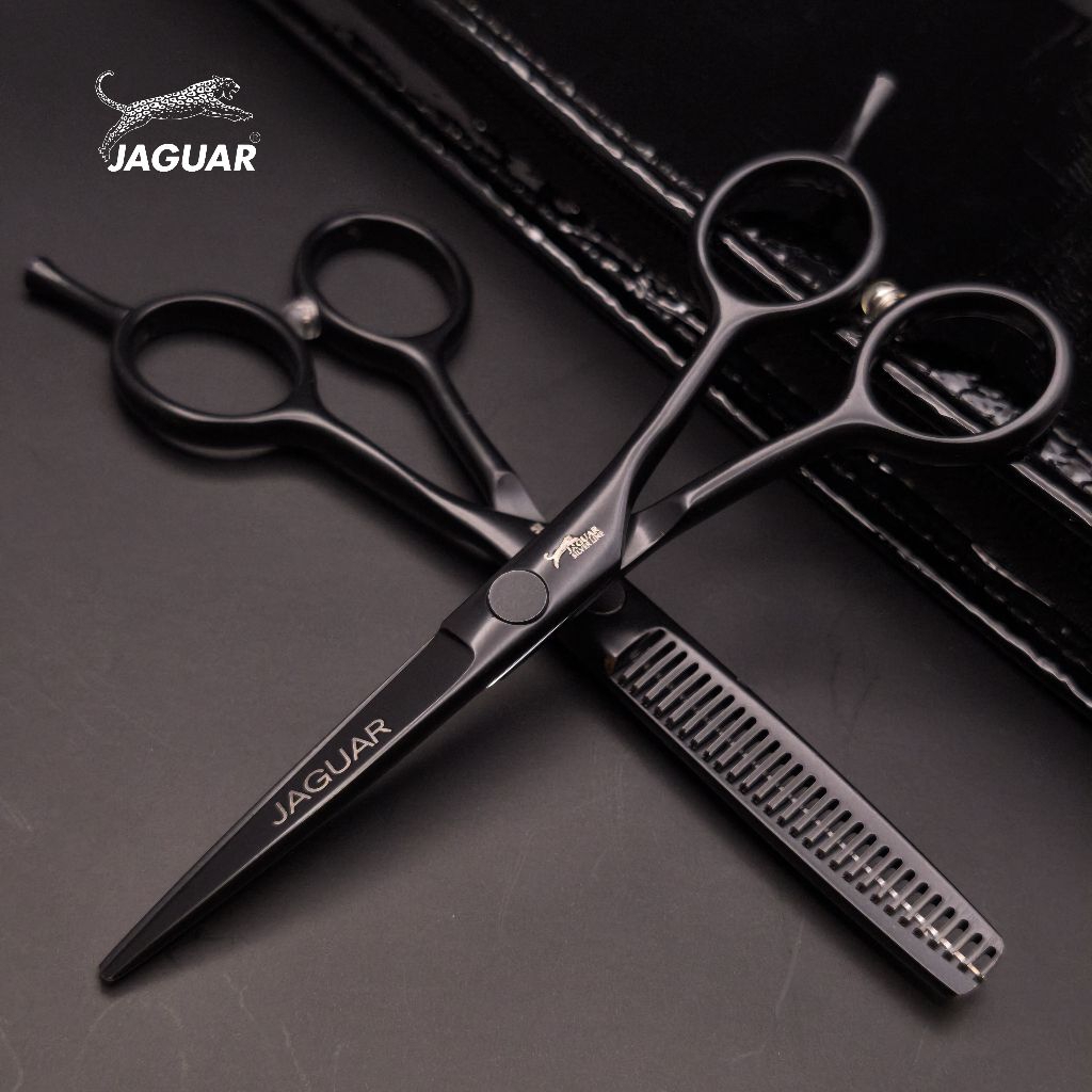 กรรไกรตัดผม Jaguar 1คู่ ขนาด 5 นิ้ว (สีดำ)