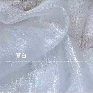 ผ้าแพร พร้อพถ่ายรูปเล็บ Satin Props 4 สีตัวเลือก ขาว ครีม เทาดำ น้ำตาล ใช้ประกอบถ่ายรูปหลังทำเล็บ