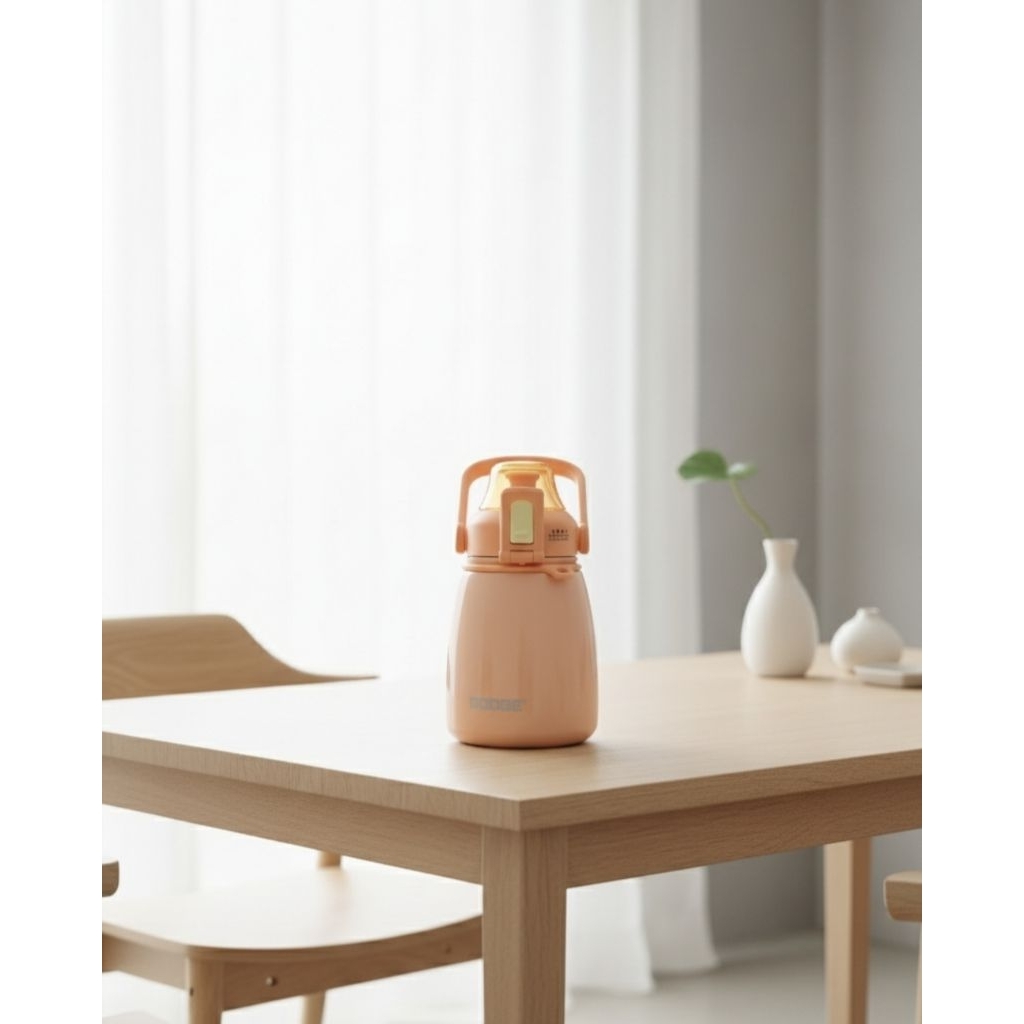 DODGEกระบอกน้ำพร้อมหูหิ้ว มีหลอด และสายสะพายข้าง

