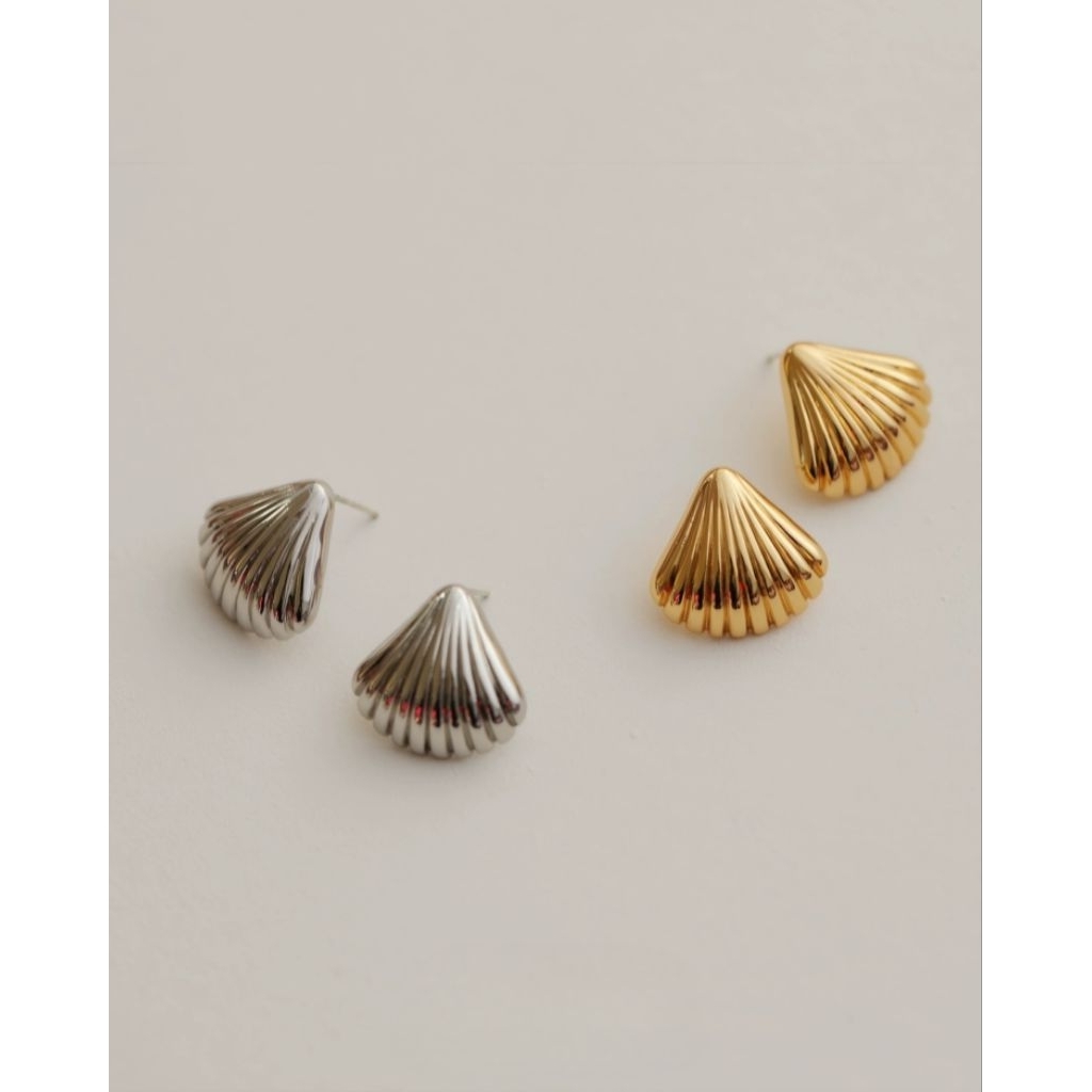 LULU Shella Silver925 needle (ML-007) ต่างหู ก้านเงิน(S925)