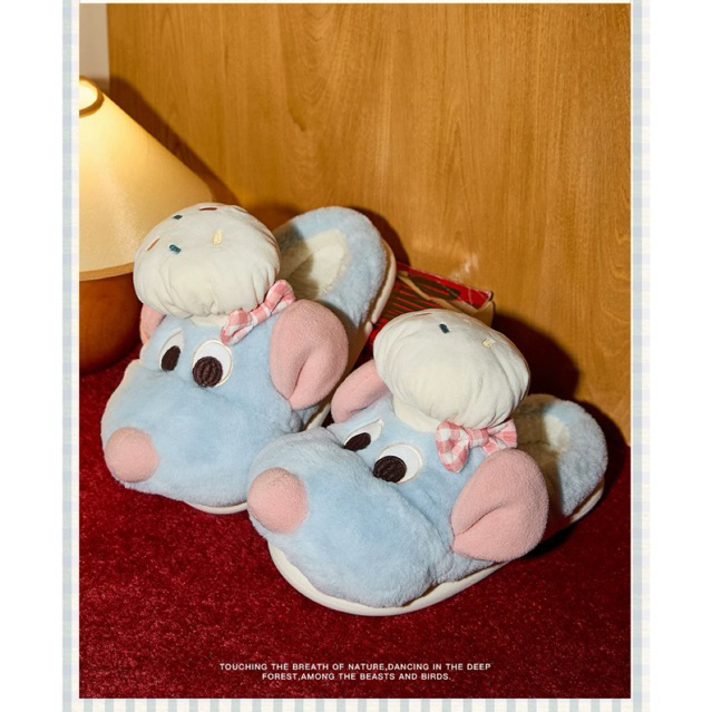 (พรี) รองเท้า Gukoo × Ratatouille “Cozy Chef Slippers” 💛🐭🧀🍳