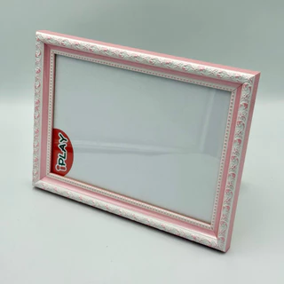 กรอบรูปลายไทยขอบ0.7" A4 4x6 5x7 6x8 A5 7x10 8x10 8x12 9x11นิ้ว 0705 มีกระจก มีขาตั้ง แขวนผนัง