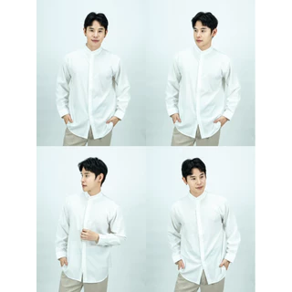 S8: เสื้อเชิ้ตคอจีน รุ่นสาบซ้อน แขนยาว ผ้านิ่มใส่สบาย ใส่ทำงาน ใส่เที่ยว