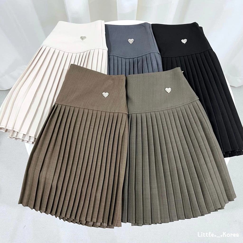 LITTLE KOREA - รุ่น Tiny Pleats ยาว 15”-16” 6 สี เอว 23”-31” กระโปรงเทนนิสทรงพลีท มีซับใน