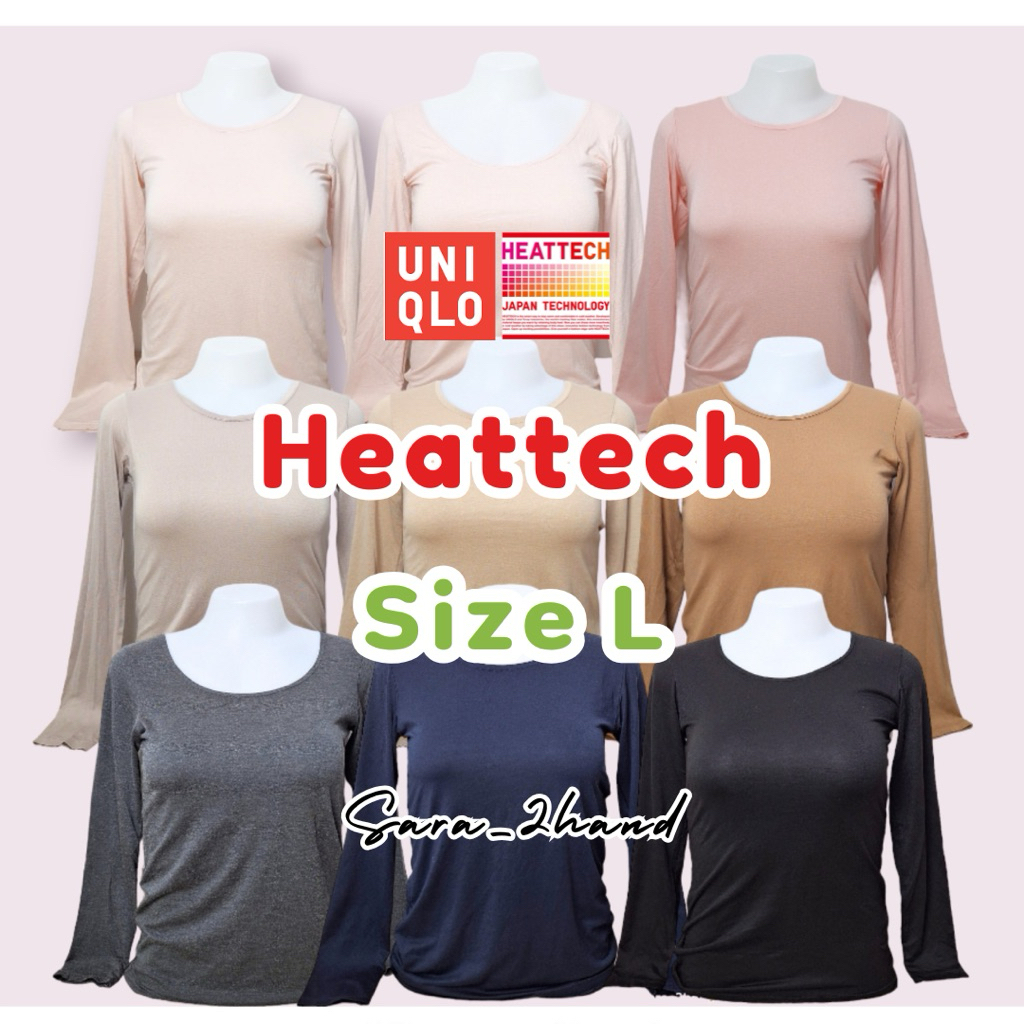 เสื้อ Heattech Uniqlo Size L ผู้หญิง