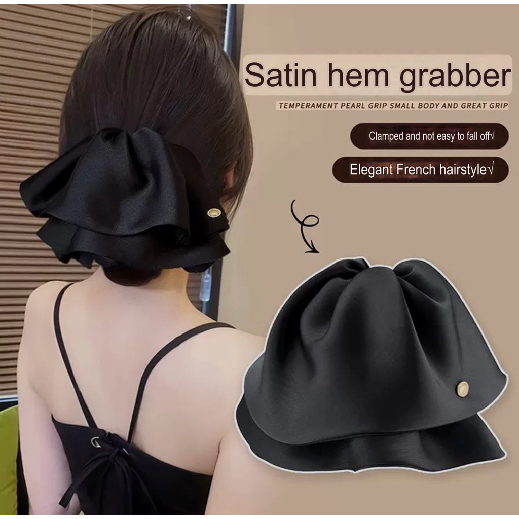 Lazy Satin กิ๊บติดผม ผ้าซาติน สวยหรู กิ๊บผม กิ๊บหนีบผม แฟชั่น