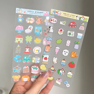 emoji stickers 🍐🎀 สติกเกอร์อิโมจิ ไดคัท แปะแล้วลอกออกได้
